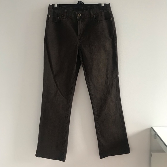 Diane Gilman Chocolate Brown Regular Rise Winter Jeans - Picture 2 of 16